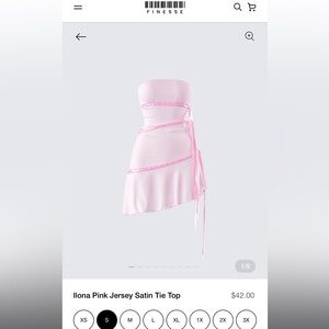 Finesse pink ribbon dress